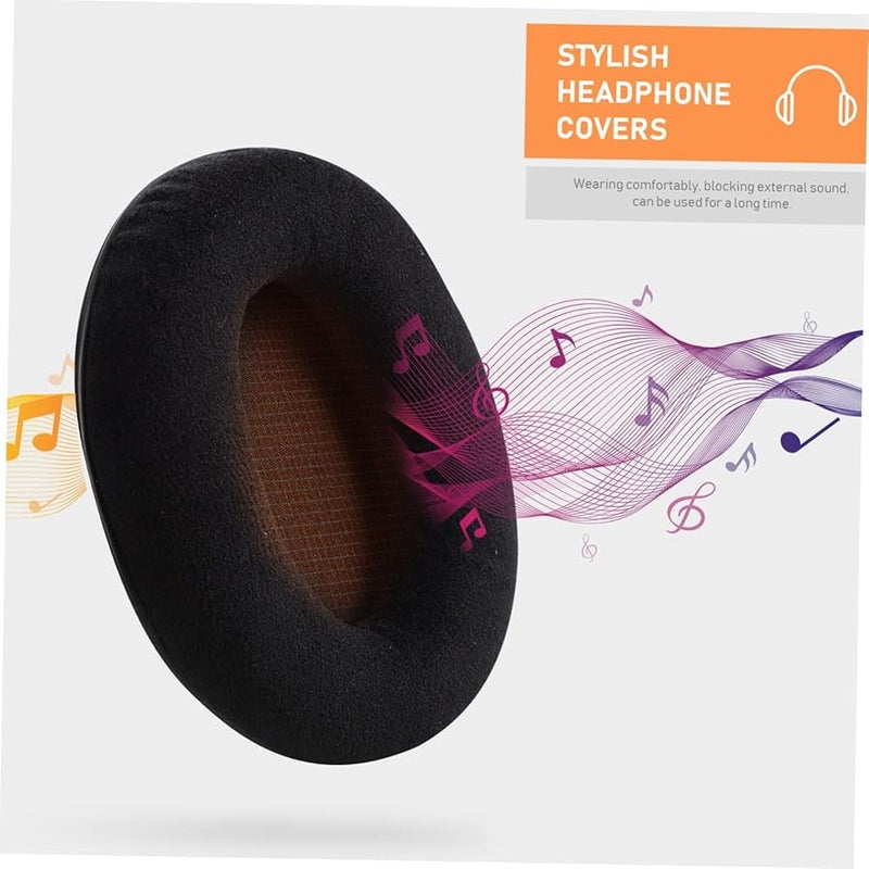 2PCS Black Memory Foam Replacement Ear Pads Covers for HyperX Cloud II Gaming Headset - Image 4